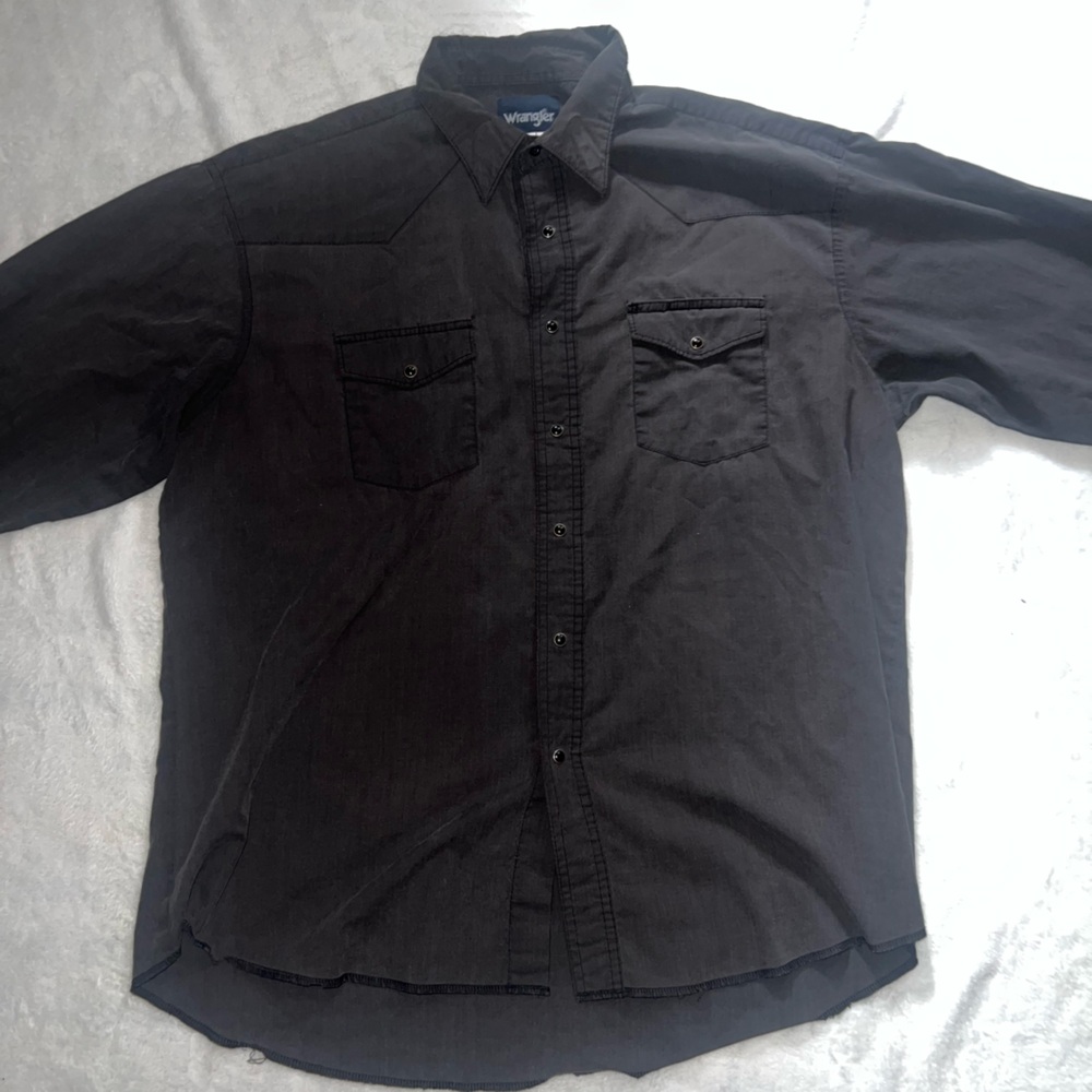 Wrangler Men's Charcoal Button-Up Jacket